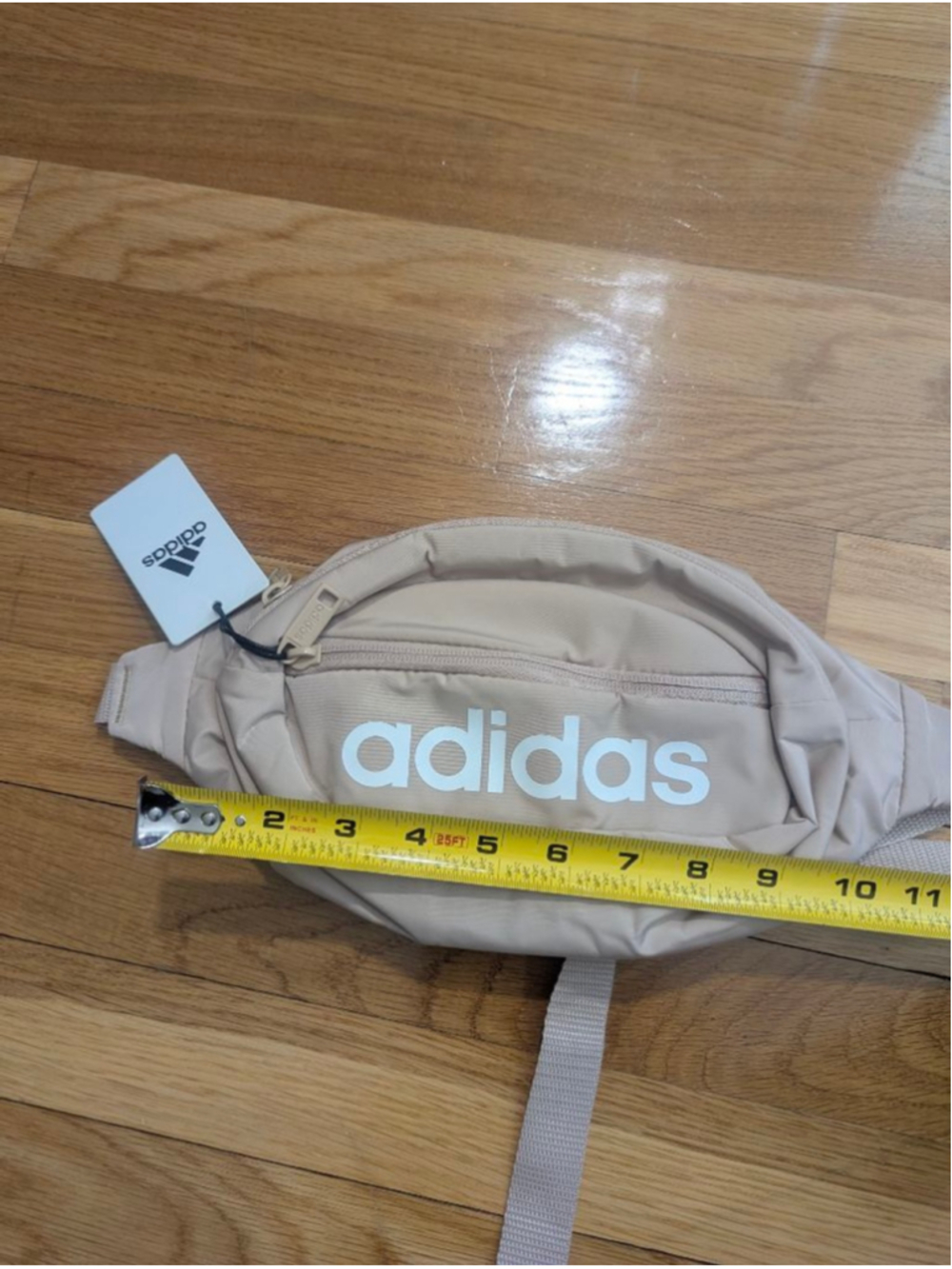 Adidas Core Waist Pack NWT Magic Beige + Off White Crossbody Bag - Picture 8 of 9